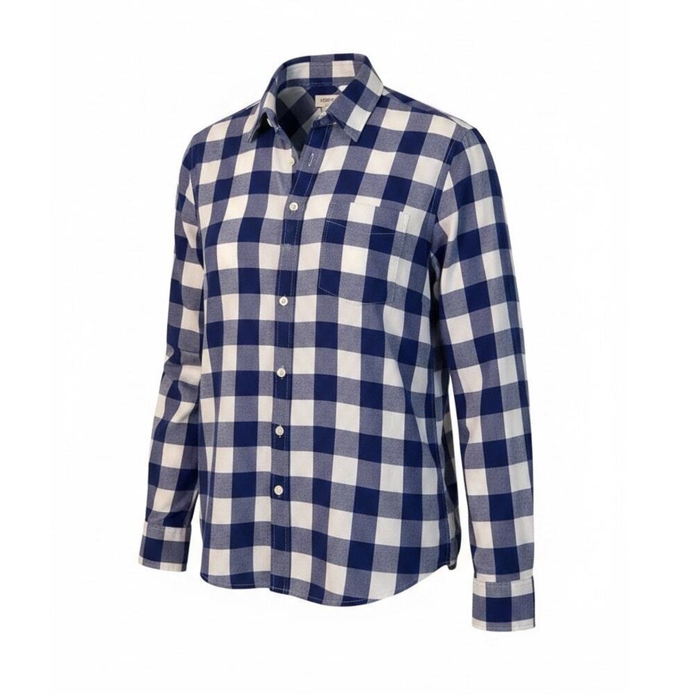 J. Crew flannel button down plaid shirt size large - Picture 2 of 7
